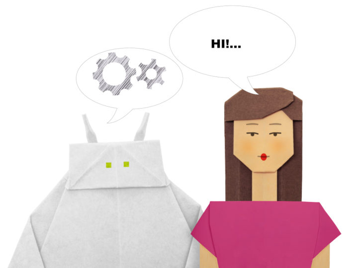 human, robot, chatbot