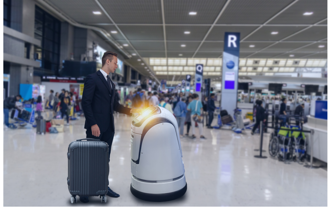 airport, robot, flight data