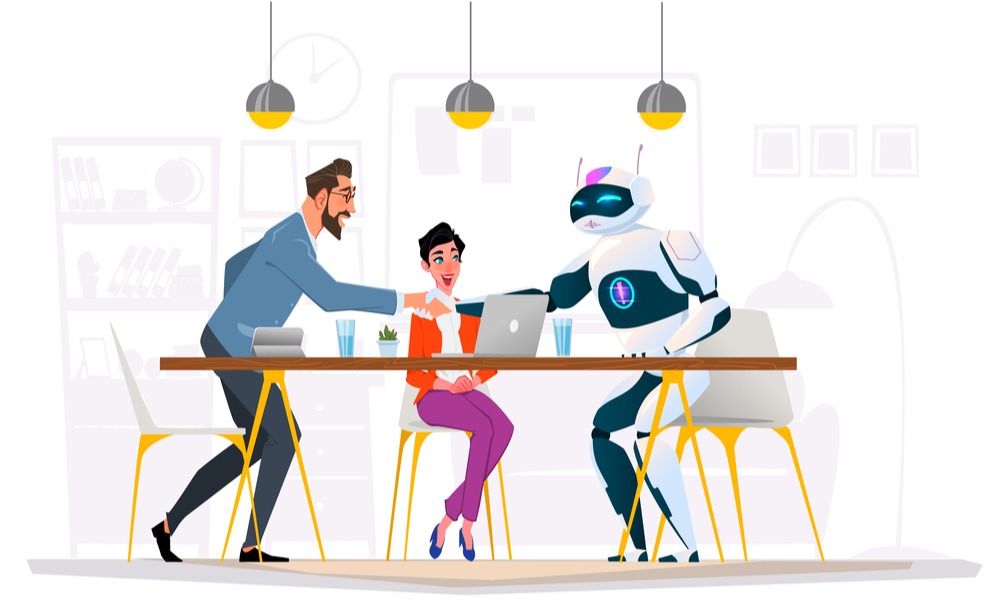 robot, bot, handshake, tone, conversation